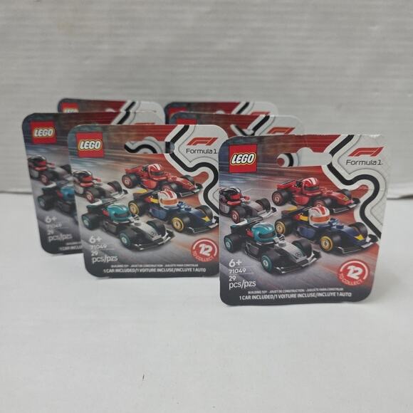 2025 LEGO 71049 Formula 1 Series Cars/Minifigures SET OF 6 Sealed Box - Picture 3 of 5